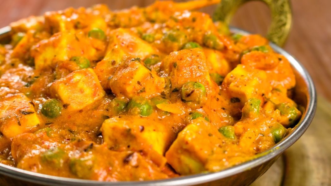matar paneer recipe in hindi